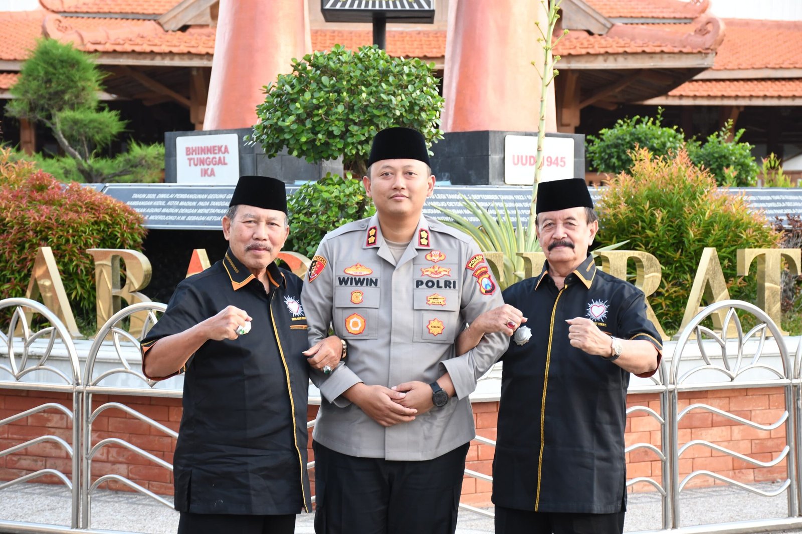 Pererat sinergi,Kapolres Madiun Kota kunjungi PSHT Gedung baru
