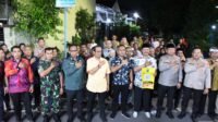 Sinergitas Polsek Taman Polres Madiun Kota bersama unsur TNI dan warga dalam balutan gas kopling