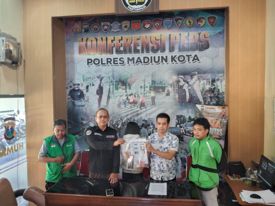 Rilis Polres Madiun Kota kasus order fiktif goshop