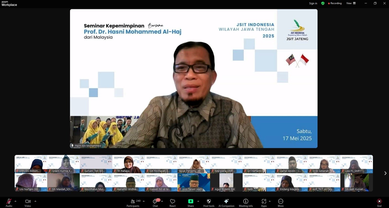 JSIT Jawa Tengah gelar seminar