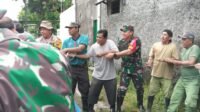 Dorong pembangunan negri,Kodim Boyolali bersama warga bahu membahu bangun infrastruktur