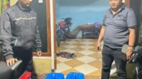 Anggota Polsek Taman amankan barang bukti miras arjo
