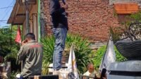 Sekjen AMI Abdul Azis ketika orasi