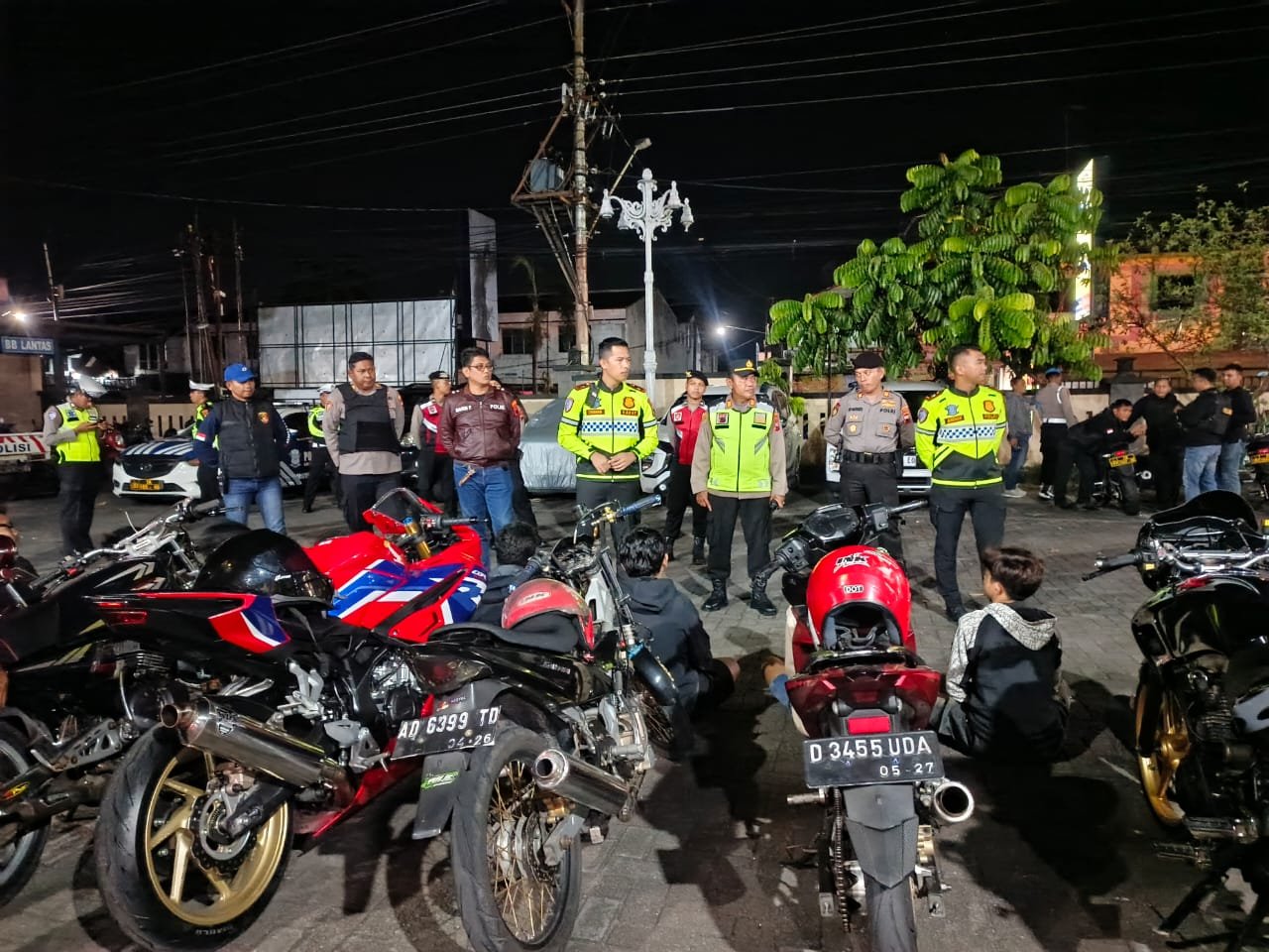 Sebanyak 10 motor diamankan Polres Sukoharjo yang terindikasi balap liar