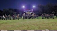 Sebanyak 450 prajurit Kostrad 501/ Bajra Yudha pulang ketempat asal di kesatuan Madiun Jawa Timur (Foto : NewsTujuh)