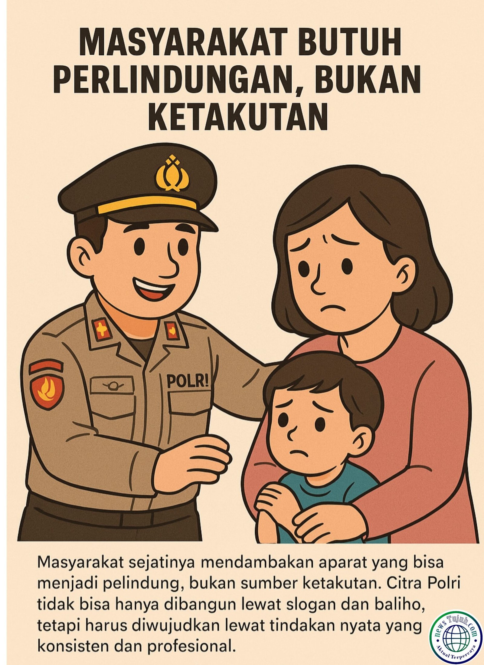 Illustrasi Polri Untuk Masyarakat (Editing NewsTujuh)