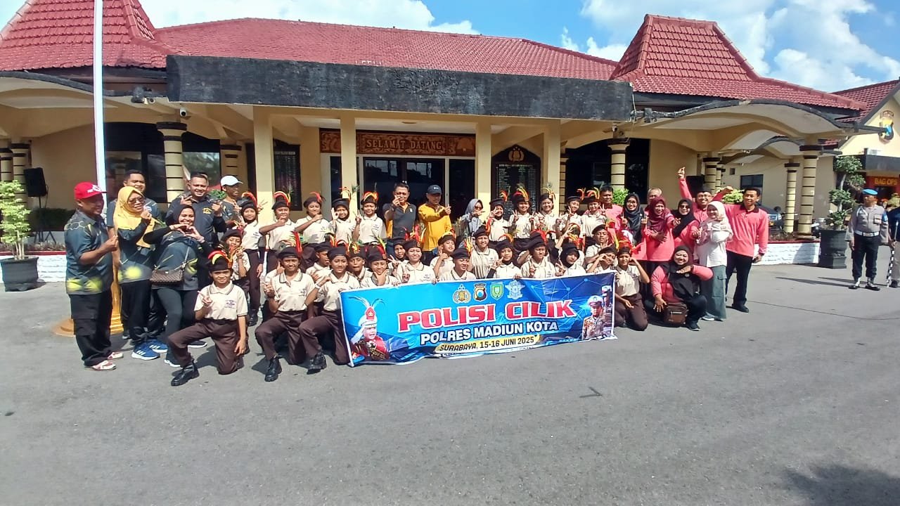 Anggota Polisi cilik yang dikirim Polres Madiun Kota untuk ikuti lomba di Surabaya