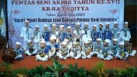 Acara pentas akhir TA 2024/2025 KB RA Taqiya Ke 17 bertema nguri uri budaya (Foto : Yus,NewsTujuh)