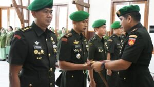 Letkol Inf Dhanu Anggoro resmi menggantikan Letkol Inf Wiweko sebagai Komandan Kodim 0724 Boyolali (Foto : Nugi,NewsTujuh)