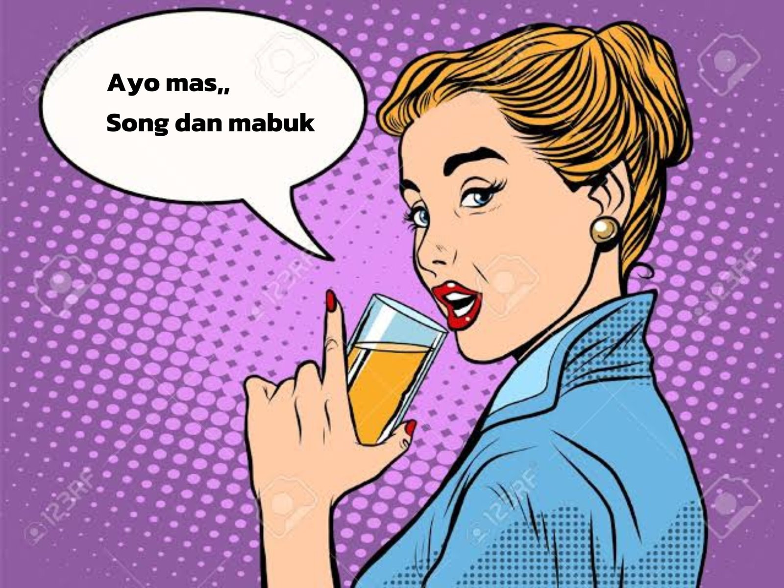 Ilustrasi wanita pemandu lagu (Foto: editing @newstujuh)