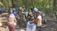 Program TNI Manunggal Membangun Desa (TMMD) Sengkuyung di Desa Sari Mulyo, Kecamatan Kemusu, Kabupaten Boyolali. (Foto : Nugi, Newstujuh)