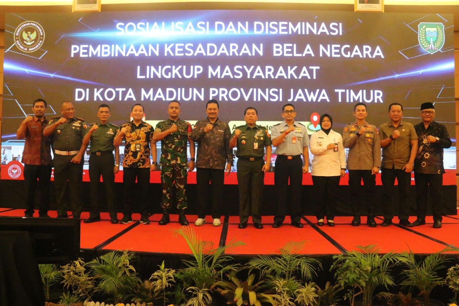Pembinaan kesadaran Bela Negara lingkup masyarakat diselenggarakan di Kota Madiun (Foto : Nw,NewsTujuh)