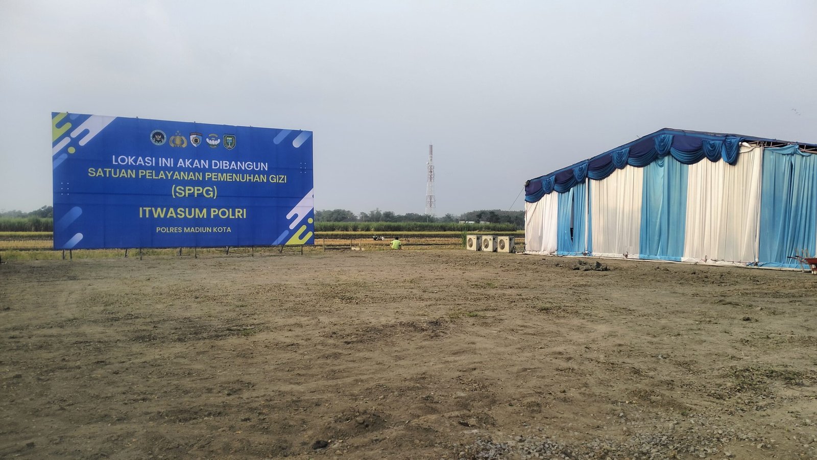 Lokasi Groundbreaking SPPG di Kanigoro Kartoharjo Madiun (Foto : Pr , NewsTujuh)