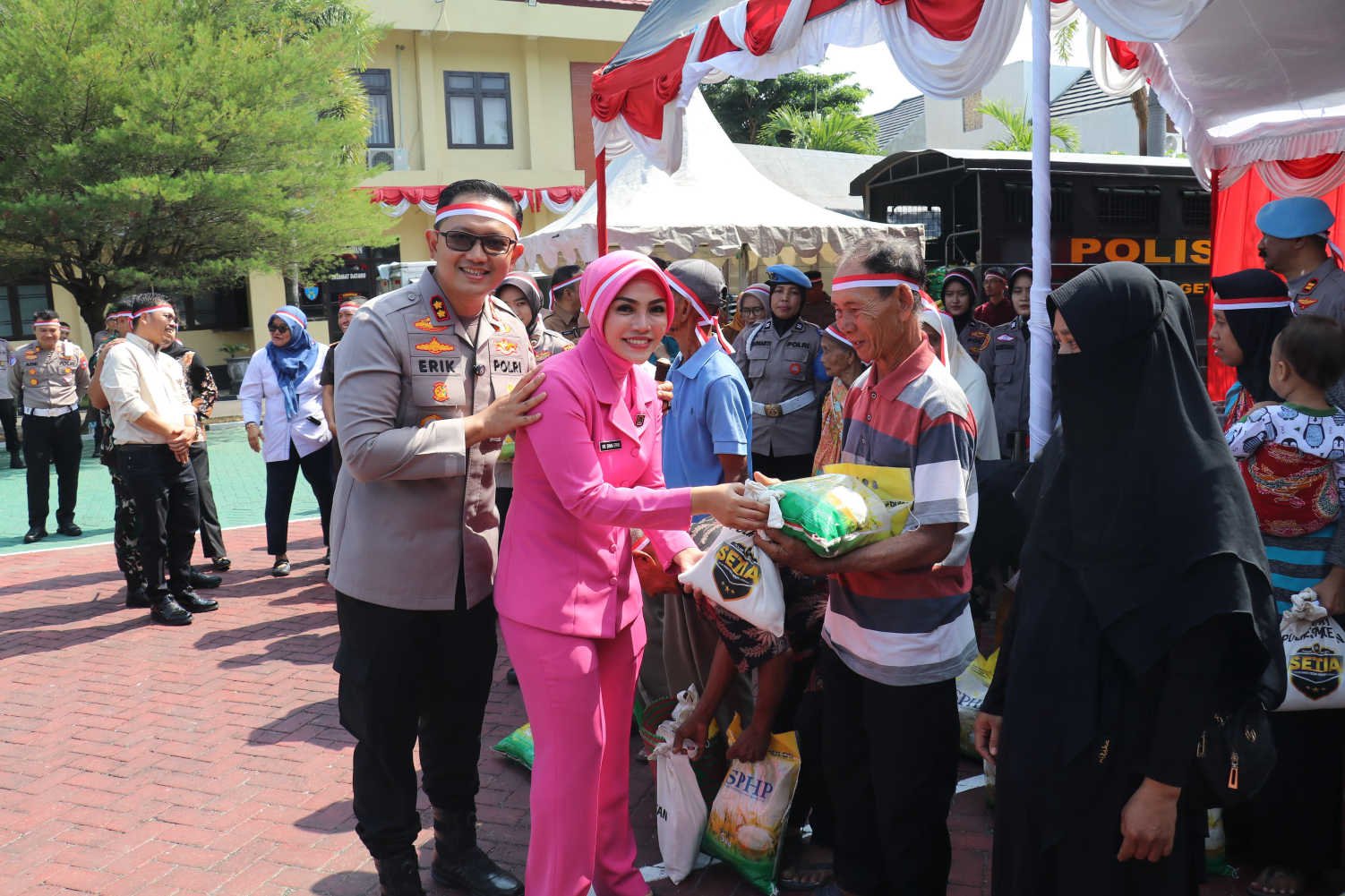 Bersama Forkopimda dan Bulog, GPM Digelar Serentak di 18 Polsek untuk Jaga Pasokan dan Harga Pangan. (Foto : Zacky, NewsTujuh)