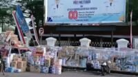 Tumpukan donasi yang mendukung warga untuk demo skala besar (Foto : newstujuh)