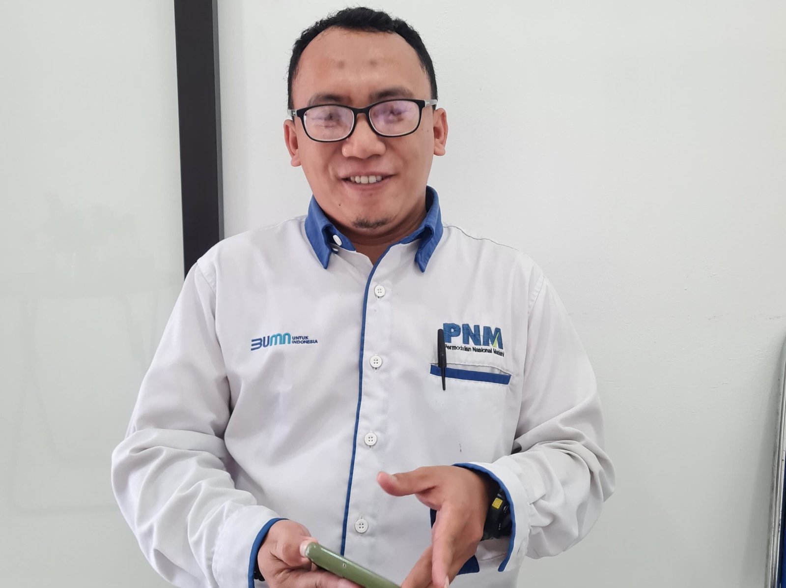PNM Ventura , Lembaga Modal Ventura dengan Aturan Ketat Bagi Karyawan 1 Aziz ,staff PNM Ventura Kota Madiun (Foto : Nw,NewsTujuh)
