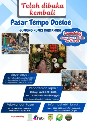 Wisata Kuliner Tradisional Kembali Hadir di Gunung Kunci Kartasura 19 Oktober 2025 1 Pasar Tempoe Doeloe, Destinasi Kuliner dan Budaya Kartasura Dibuka Kembali. (Foto : NewsTujuh)