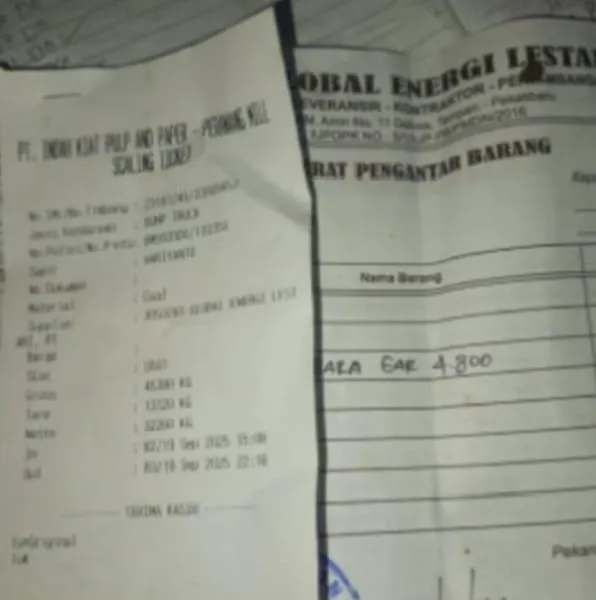 PT Global Energi Lestari Diduga Manipulasi Dokumen PT IKPP 2 Salah satu dokumen yang diduga dimanipulasi oleh PT Global Energi Lesatari (Foto : Teguh,NewsTujuh)
