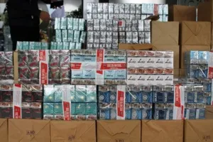 Tol Ngawi Mencekam , Puluhan Ribu Rokok Ilegal Ditangkap Bea Cukai 6 Beberapa rokok ilegal yang diamankan