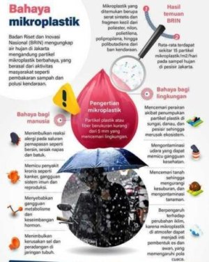 Diagram Mikroplastik (Foto : Dora,NewsTujuh)