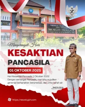 Kepala Sekolah SMK 1 Trenggalek Ucapkan Hari Kesaktian Pancasila 8 Kesaktian Pancasila