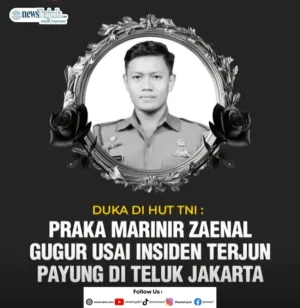 Prajurit Marinir Gugur Saat Aksi Latihan Terjun Payung Jelang HUT ke-80 TNI 9 Praka Zaenal Mutaqim gugur saat latihan aksi terjun payung. (Foto : NewsTujuh)