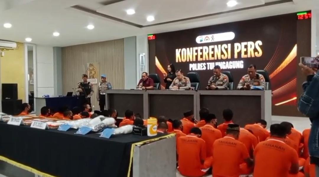 40 Tersangka Diringkus Termasuk Residivis.(NewsTujuh)