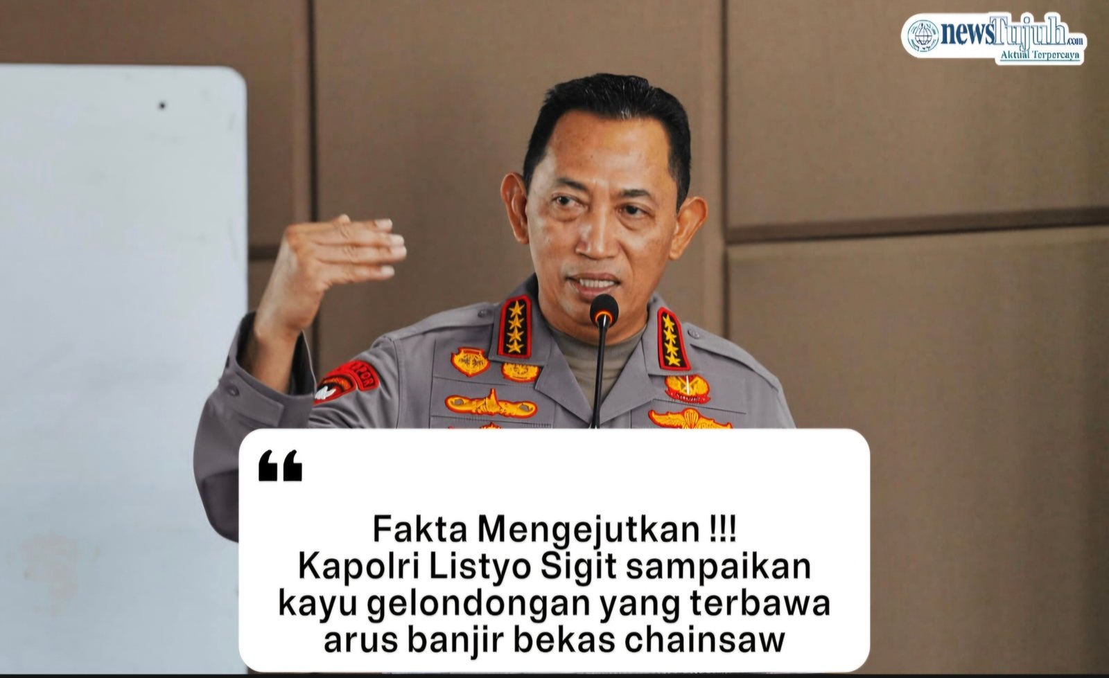 Chainsaw , Polri Ungkap Dugaan Penebangan Liar Banjir Bandang Sumatera 1 Chainsaw