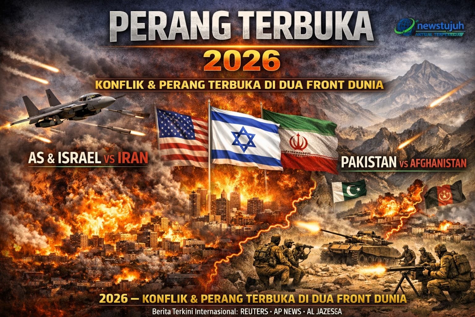2026 : Front Eskalasi Dua, Dunia Waspada Konflik Global di Timur Tengah dan Asia Selatan 1 2026
