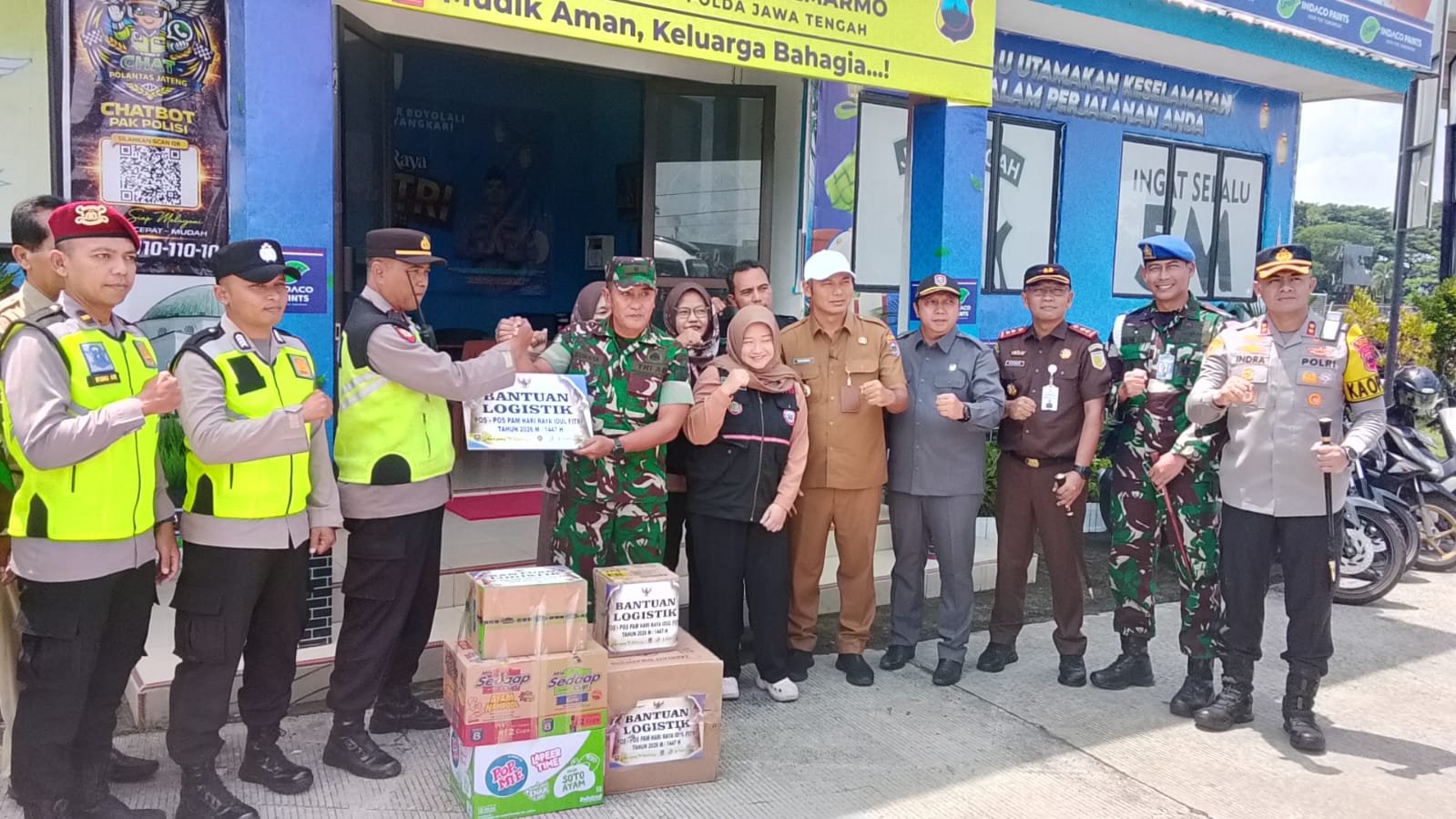 Pastikan Mudik Lebaran Aman, Kasdim 0724/Boyolali Bersama Forkopimda Cek Pos Pengamanan 1 KASDIM