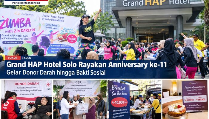Grand HAP Hotel Solo Rayakan Anniversary ke-11, Gelar Aksi Sosial