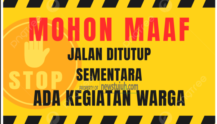 Tutup Jalan untuk Hajatan, Ini Aturan Hukumnya