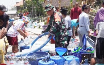Kodim Boyolali Salurkan Bantuan Air Bersih ke Warga Wonosamudro