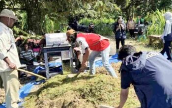 Tim Ekspedisi Patriot UNAIR Berdayakan Peternak Prafi, Ajarkan Olah Pelepah Sawit jadi Pakan Mandiri