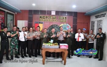 HUT TNI ke-81, Kapolres Madiun Kota Surprise Danrem 081