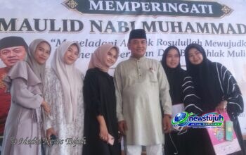 Maulid Nabi di Masjid Al-Muhajirin Tenjolaya Dihadiri Kapolsek Ciampea