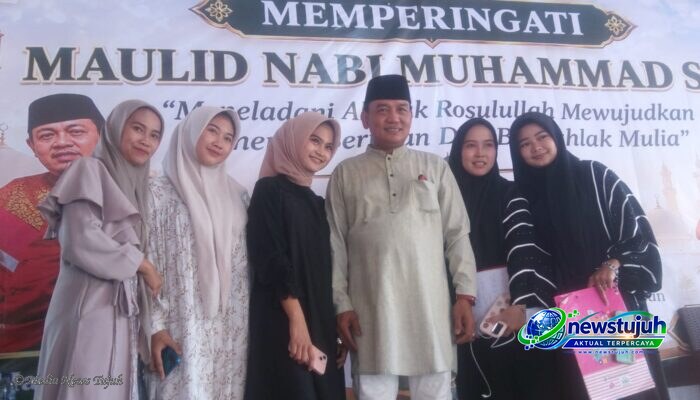 Maulid Nabi di Masjid Al-Muhajirin Tenjolaya Dihadiri Kapolsek Ciampea