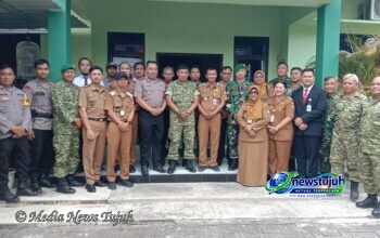 Muspika Serengan : Kapolsek & Camat Sambut HUT TNI ke-81 di Koramil 03/Serengan