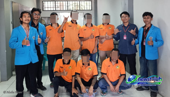 Mahasiswa Djava Legal dan LBH Madiun Gelar Pembelajaran IPS di Lapas Madiun